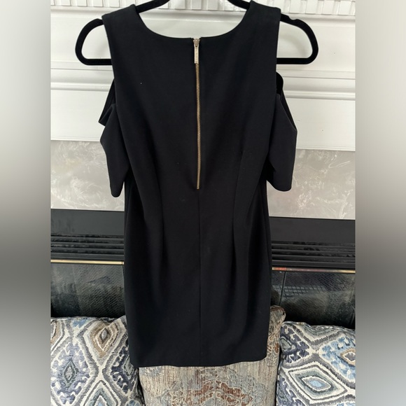 Michael Kors Black Cold Shoulder Shift Dress - Picture 2 of 3